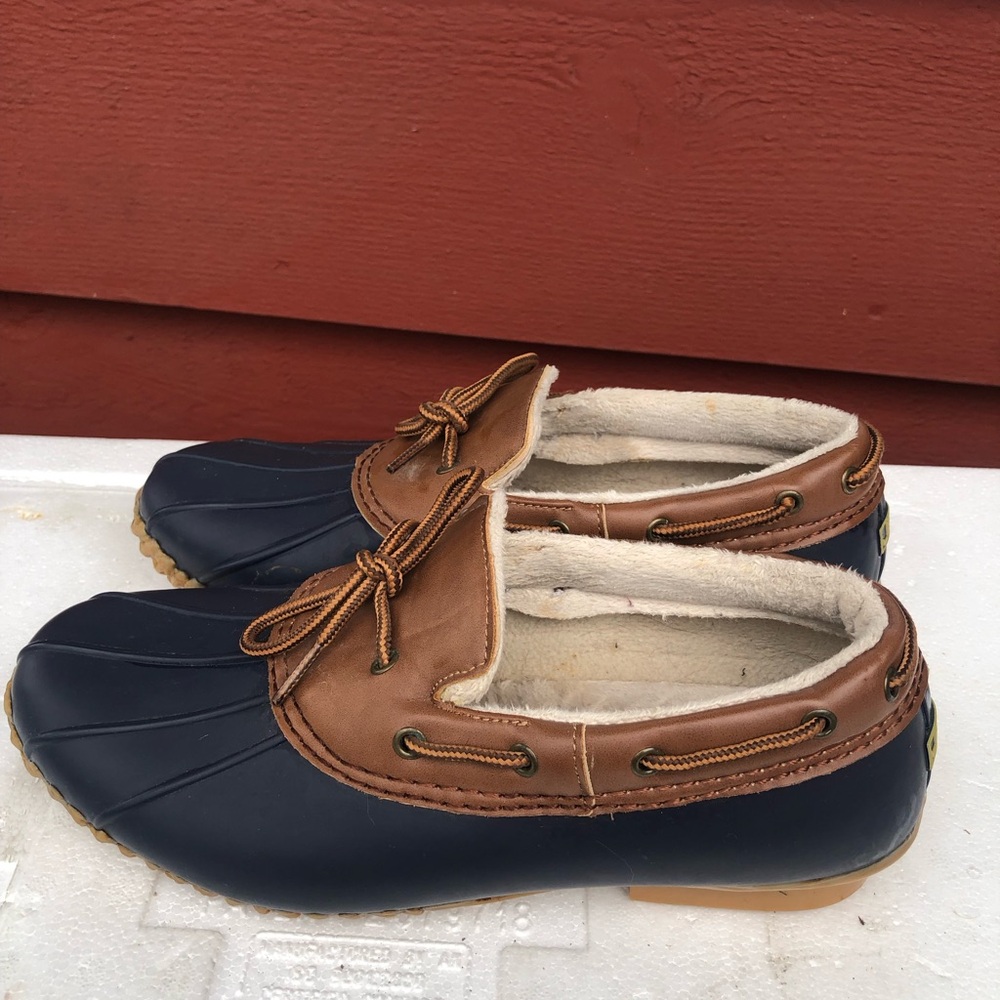 JBU Gwen Women’s Brown and Blue Duck Boots Size 10M